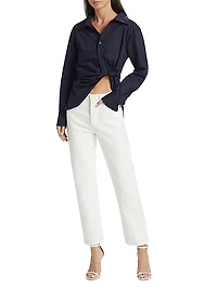 Hardin Gathered Cotton Shirt