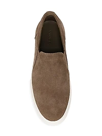 Fletcher Perforated Suede Slip-On Sneakers