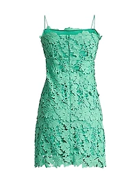 Tiered Guipure Lace Minidress