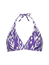 Storm Printed Full-Cup Triangle Bikini Top