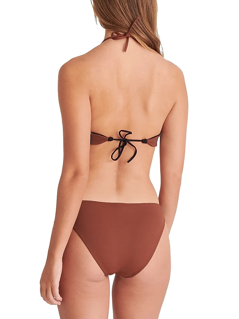 Poésie Patchwork Bikini Bottom