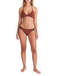 Poésie Patchwork Bikini Bottom