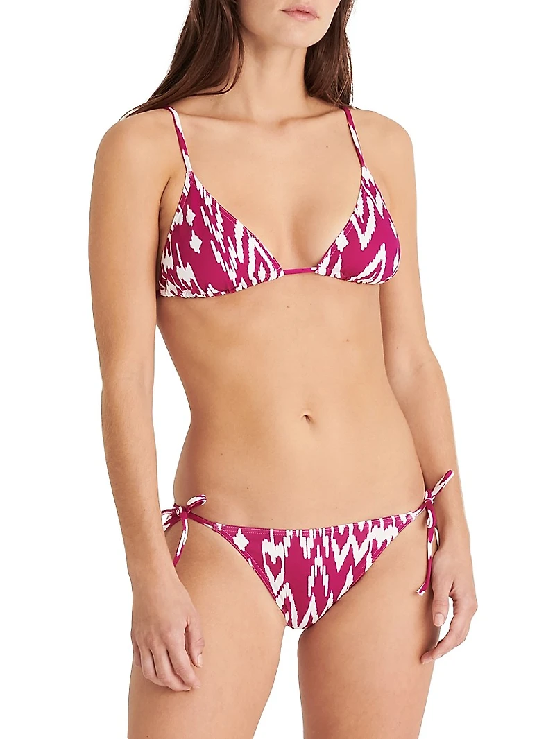 Sun Ikat Triangle Bikini Top