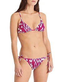 Sun Ikat Triangle Bikini Top