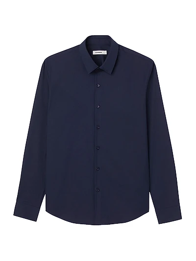 Fitted Stretch Cotton Shirt