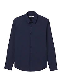 Fitted Stretch Cotton Shirt