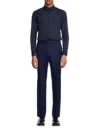 Fitted Stretch Cotton Shirt