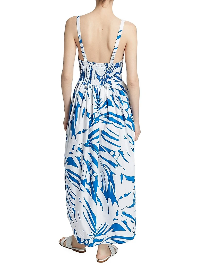 Sweet Disposition Wave Waist Midi-Dress