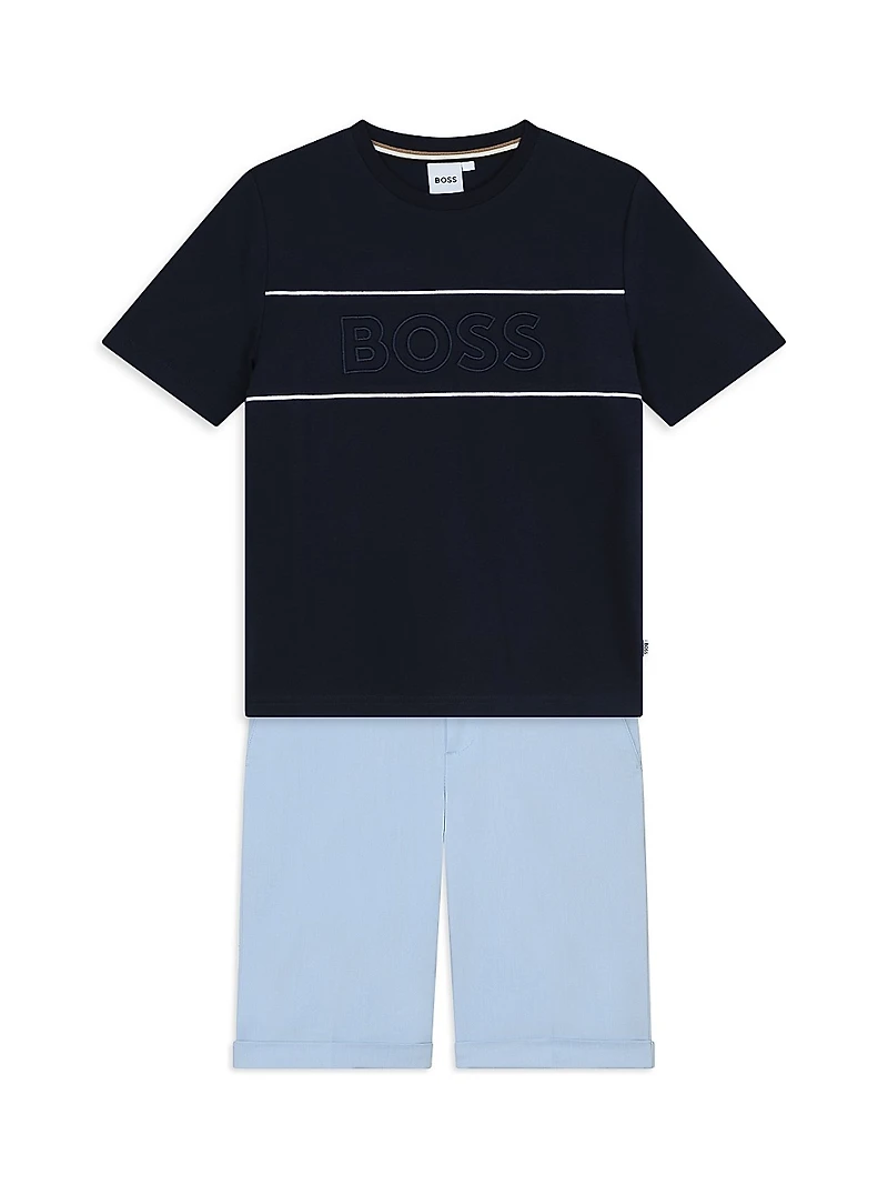 Little Boy's & Boy's Suit Flat Front Trousers