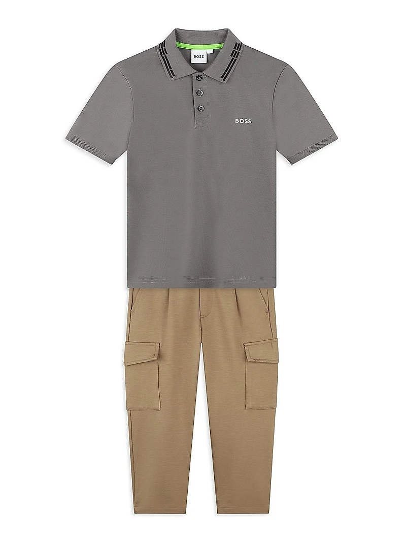 Little Boy's & Boy's Slim-Fit Cargo Pants