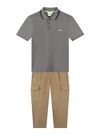 Little Boy's & Boy's Slim-Fit Cargo Pants