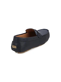 Boy's Leather Driving Loafers
