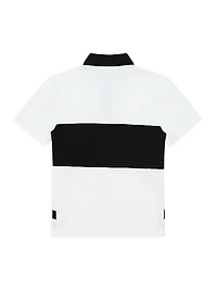 Little Boy's & Boy's Logo-Embroidered Cotton Polo Shirt