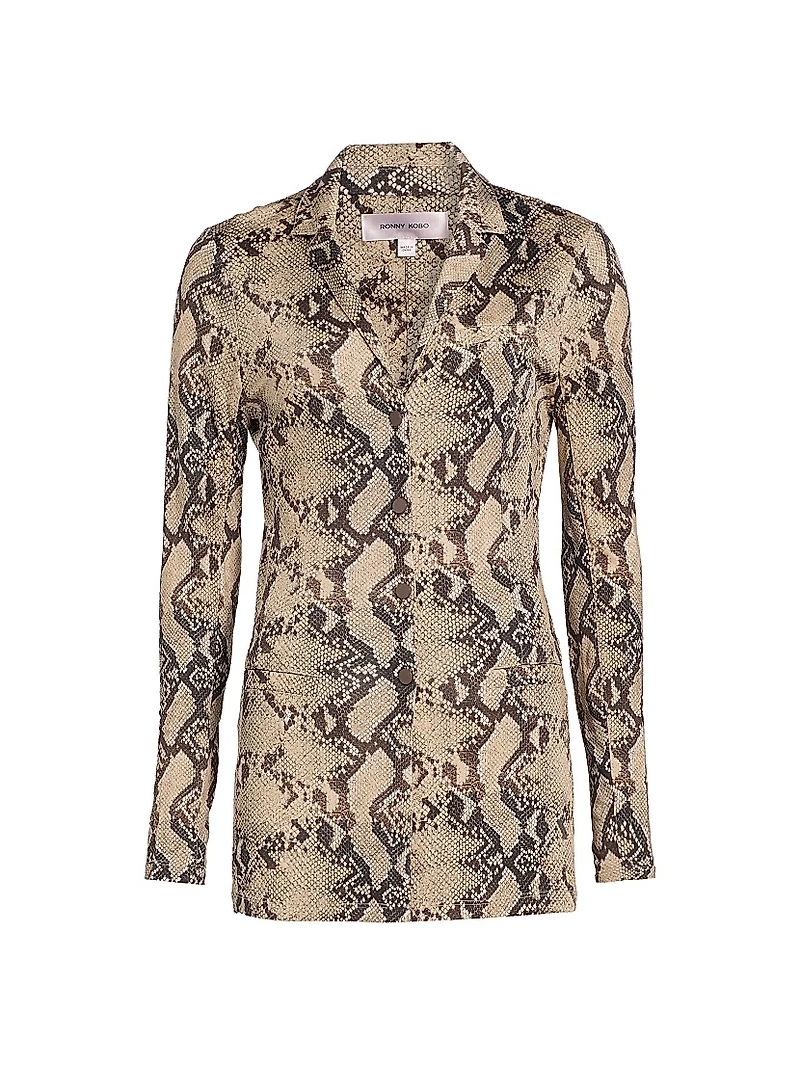 Zena Snake-Print Shirt