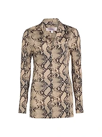 Zena Snake-Print Shirt