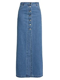 Makena Denim Maxi Skirt