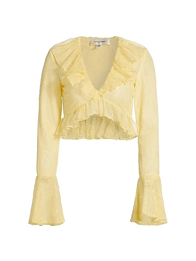 Filipe Lace Ruffle Top