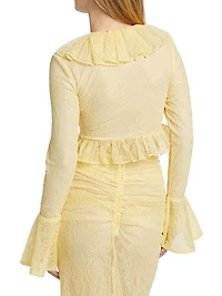 Filipe Lace Ruffle Top
