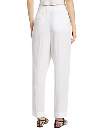 Pleated Wide-Leg Trousers