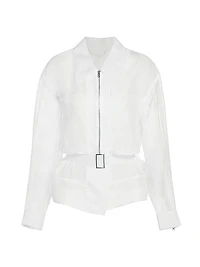 Cotton Organza Utility Jacket