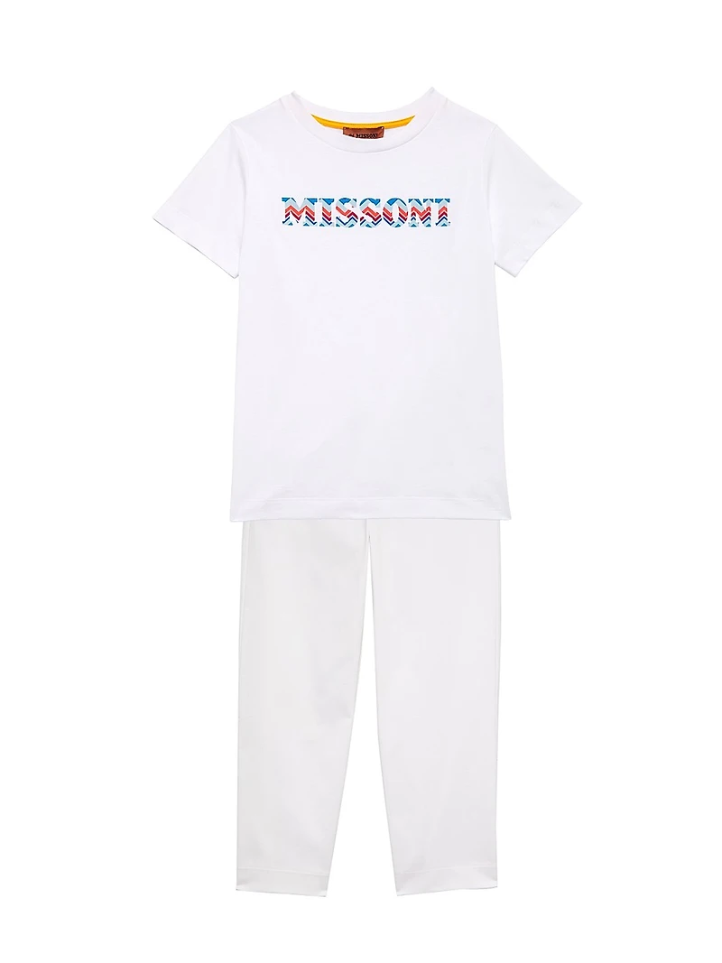 Little Boy's & Stretch-Cotton Trousers