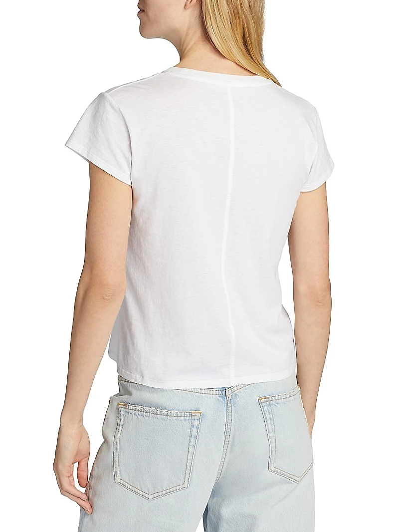 Tori Short-Sleeve Cotton Top