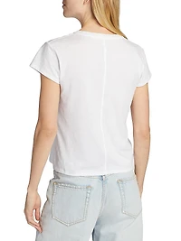 Tori Short-Sleeve Cotton Top