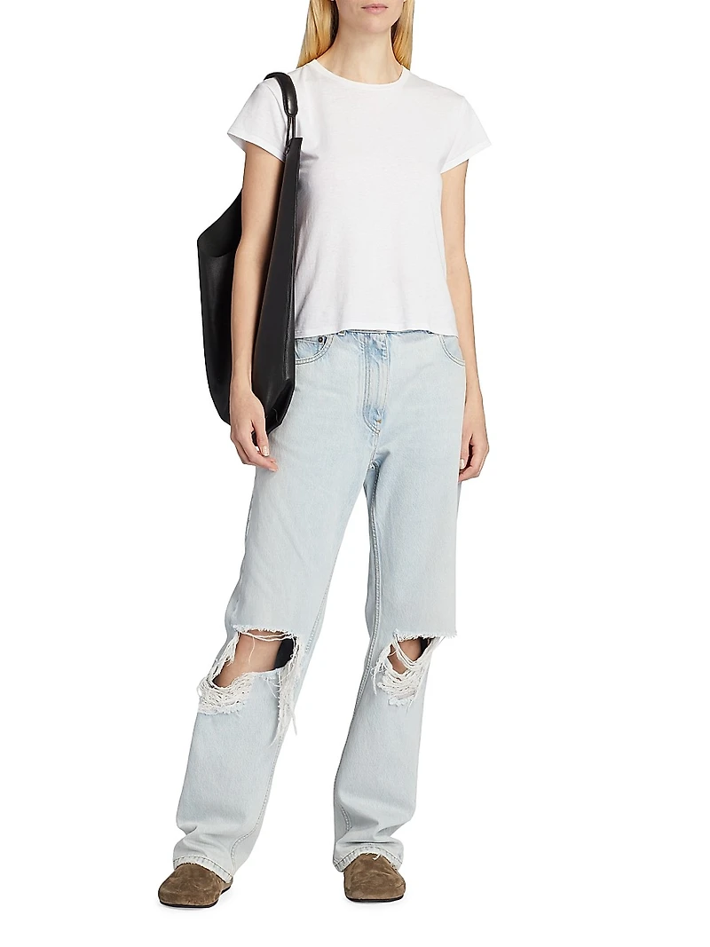 Tori Short-Sleeve Cotton Top