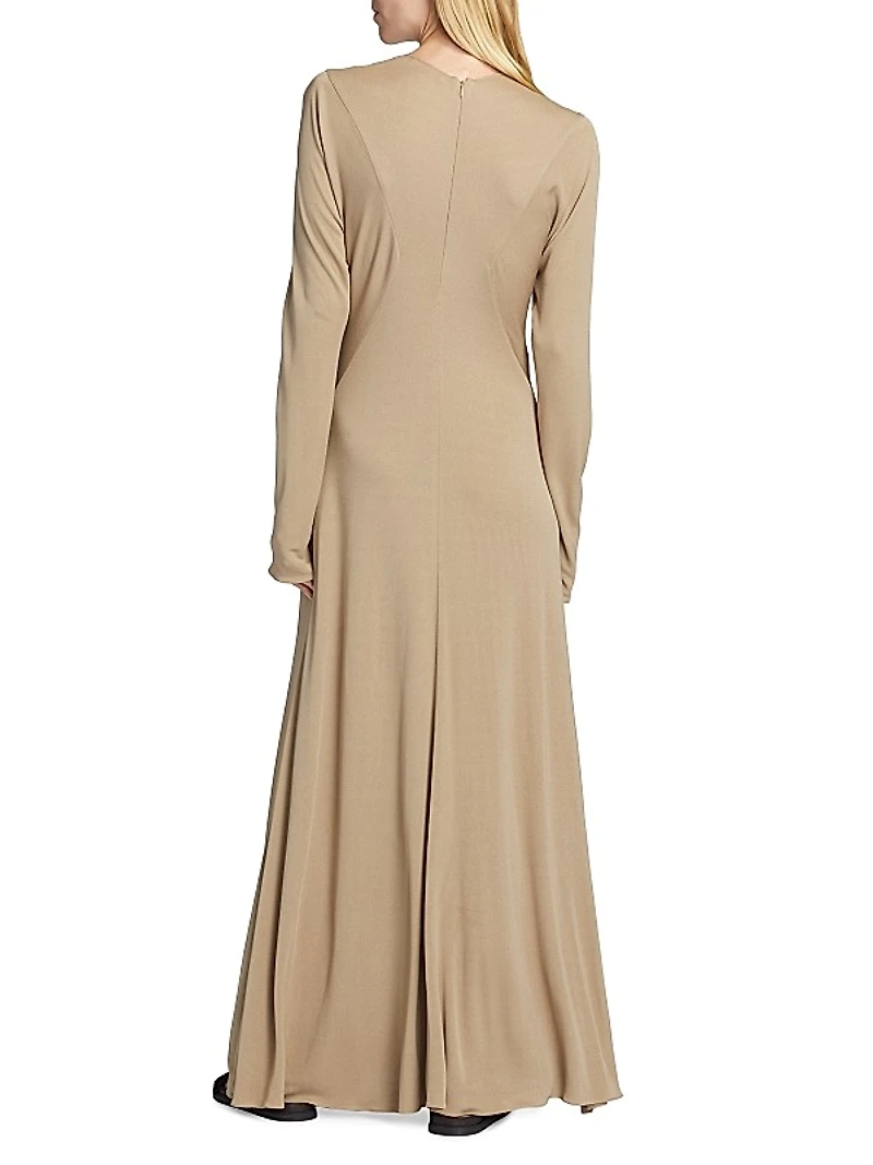 Venusia Long-Sleeve Maxi Dress