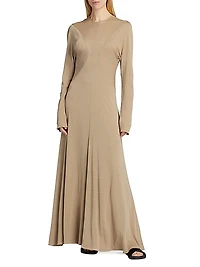 Venusia Long-Sleeve Maxi Dress