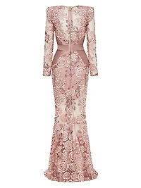 The Beginning Floral Lace Gown
