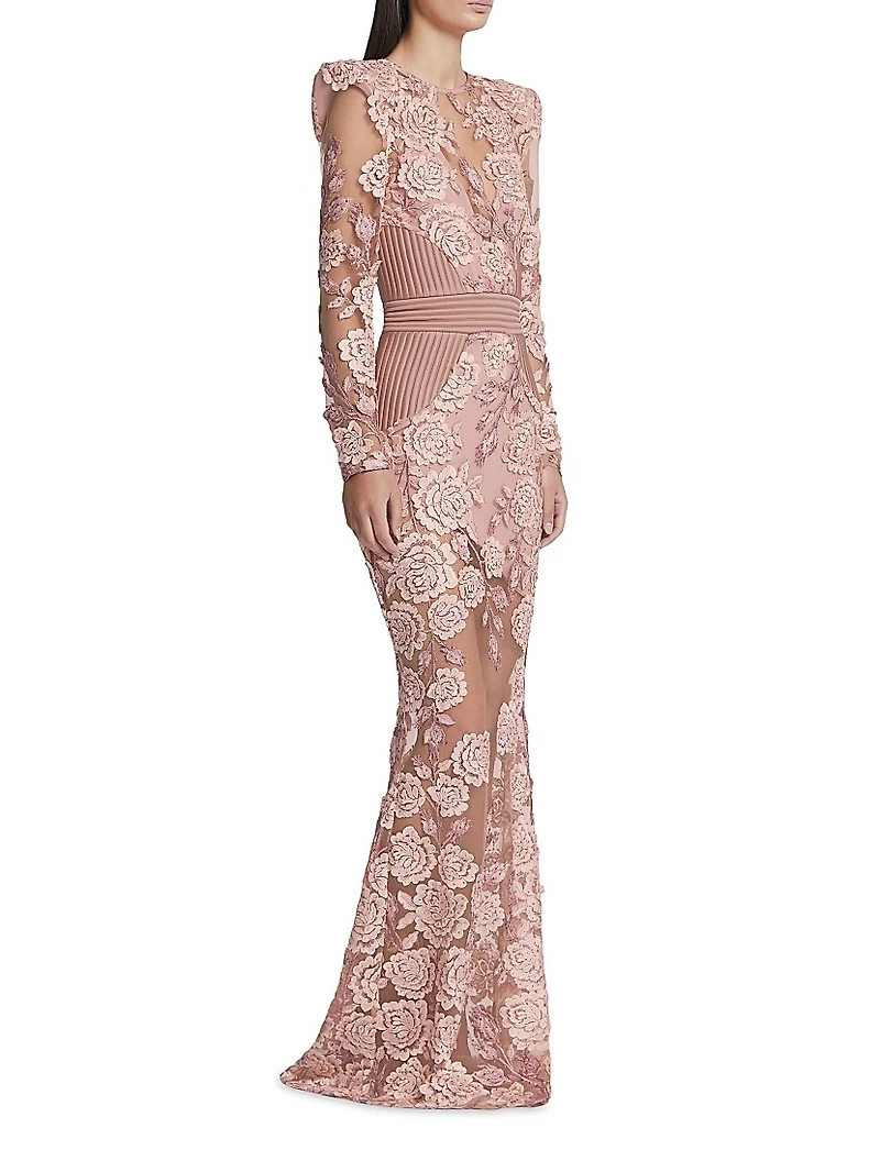The Beginning Floral Lace Gown