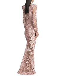 The Beginning Floral Lace Gown