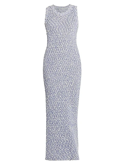 Bouclé-Knit Maxi Dress