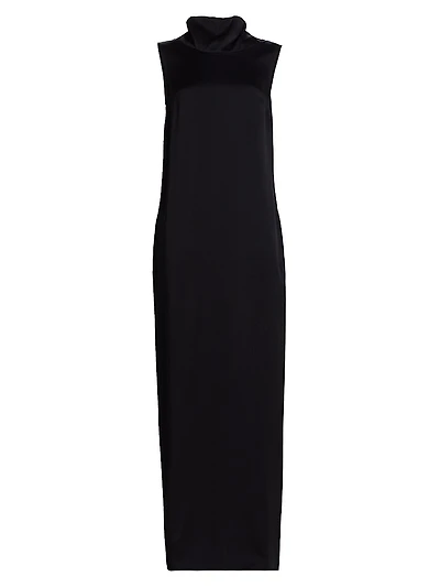 Scarf Neck Maxi Dress