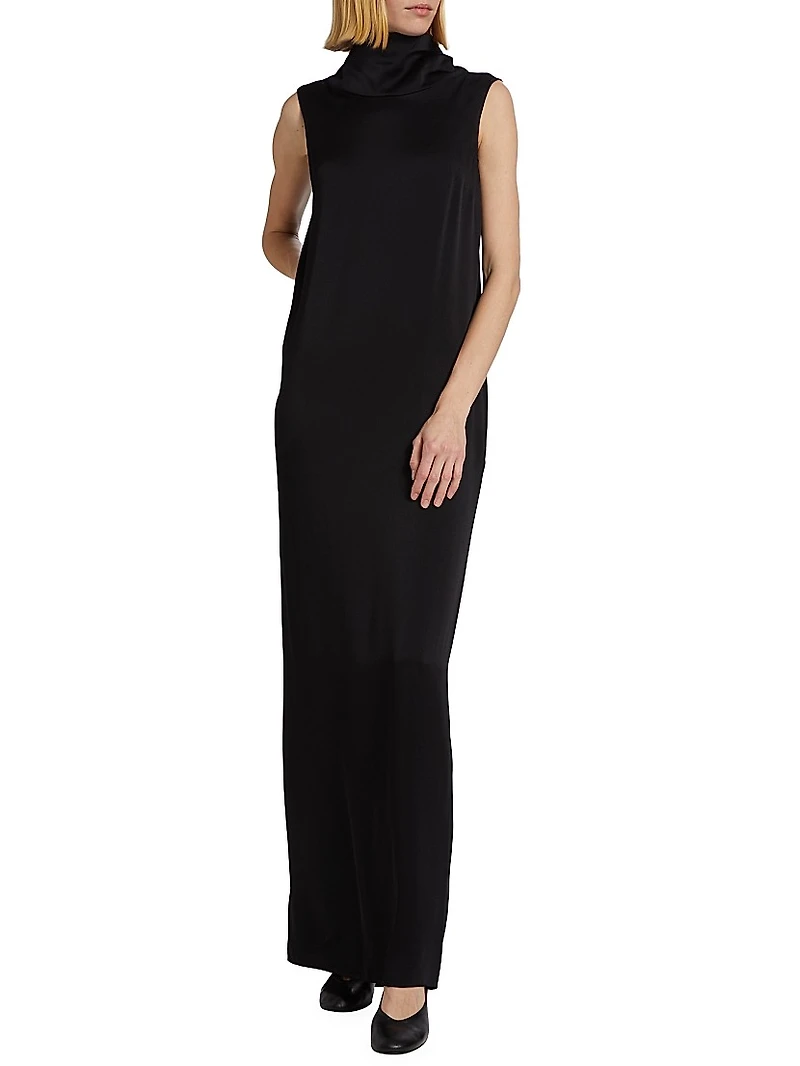 Scarf Neck Maxi Dress