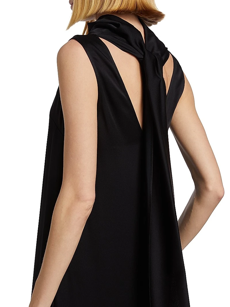 Scarf Neck Maxi Dress