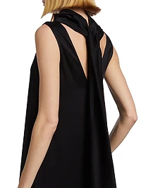 Scarf Neck Maxi Dress