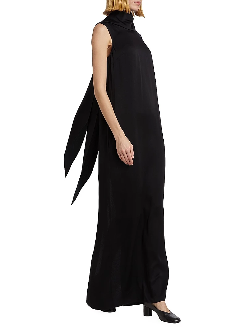 Scarf Neck Maxi Dress