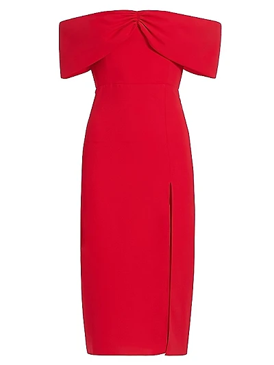 Darien Off-The-Shoulder Midi-Dress