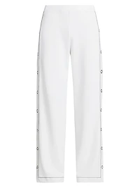 Snap Straight-Leg Pants