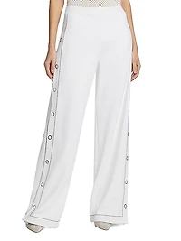 Snap Straight-Leg Pants