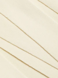 Slash Panel Knit Skirt