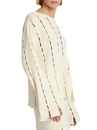Slash Panel Sweater