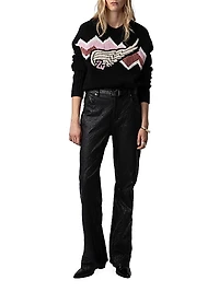 Bleez Cashmere & Wool-Blend Intarsia Sweater