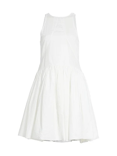 Drop-Waist Gathered Minidress