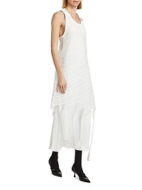 Embroidered Lace Midi-Dress