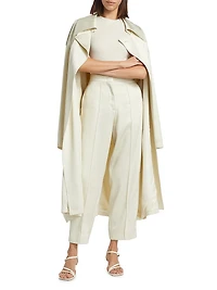 Twill Carrot-Leg Trousers