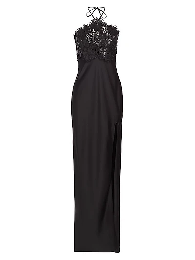 Mora Floral Satin Gown