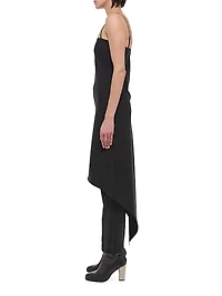 Wool Asymmetric Midi-Dress